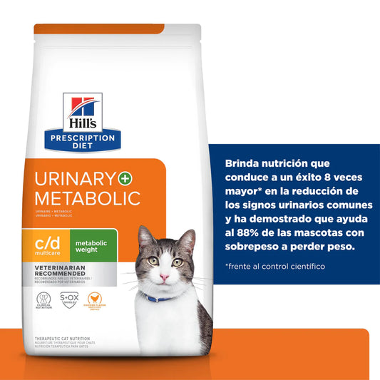 Comida especial para gatos Hills Metabolic + Urinary Reducción de Peso y Cuidado Urinario