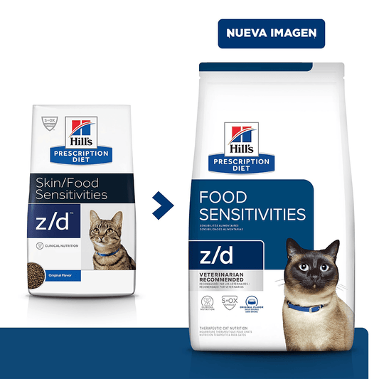 Comida especial para gatos Hills z/d Sensibilidades cutáneas y alimentarias