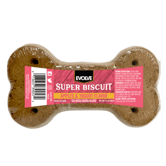 EVOLVE DOG APPLE AND YOGURT FLAVOR SUPER BISCUIT