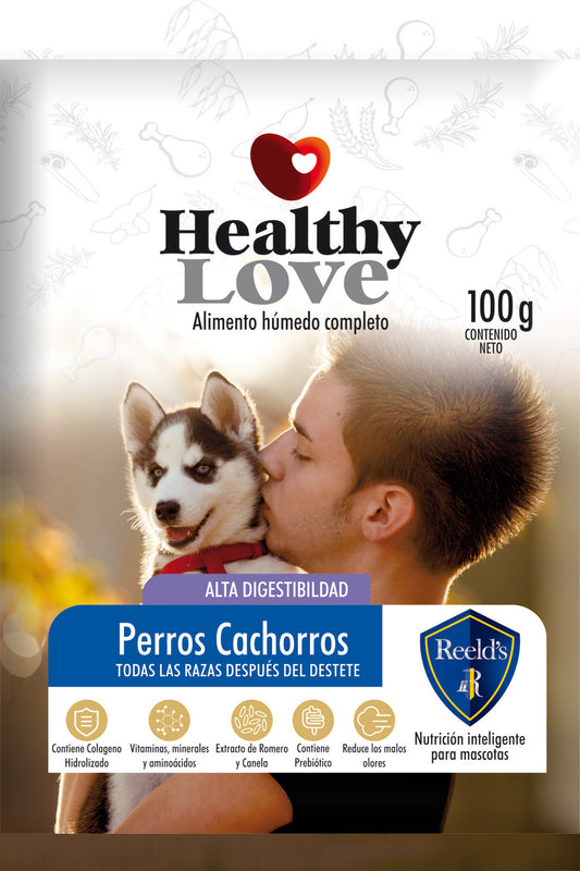 Comida para perros Healthy Love Perros cachorros sobre de 100gr x 6 unidades