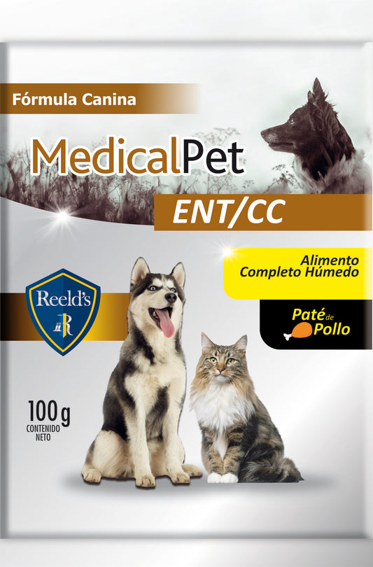 Alimento Humedo para perros Medical Pet ENT/CC sobre de 100g x 6 unidades 600gr