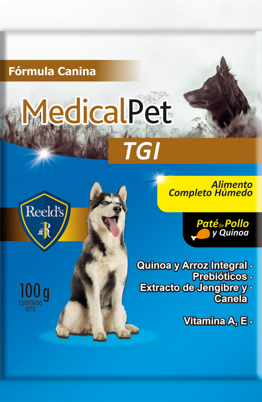 Alimento Humedo para perros Medical Pet TGI  x 6 sobres de 100gr c/u