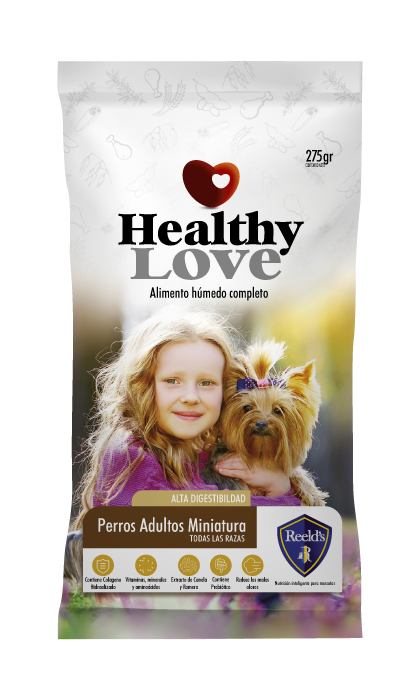 Comida para perros Healthy Love Perros Adultos Miniatura 275gr x 3 Sobres