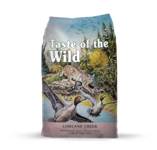 Comida para Gatos Formula Taste of the Wild Lowland Creek Hecho Con codorniz y pato