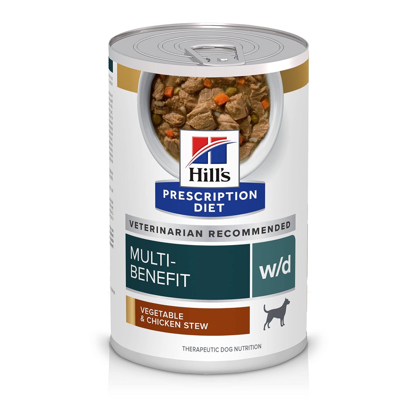 Alimento húmedo especial para perros Hills w/d Cuidado Digestivo / Diabetes / Manejo de Peso 13 OZ