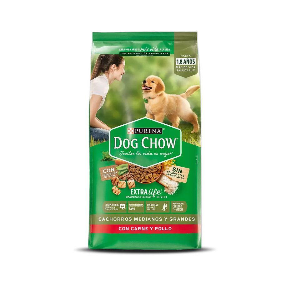 DOG CHOW  CACHORROS MEDIANOS Y GRANDES