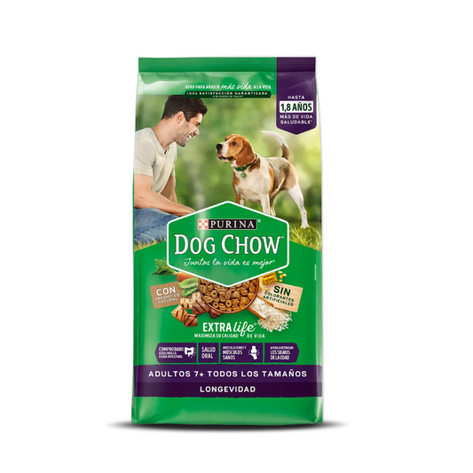 DOG CHOW LONGEVIDAD ADULTOS +7 Todos los tamaños