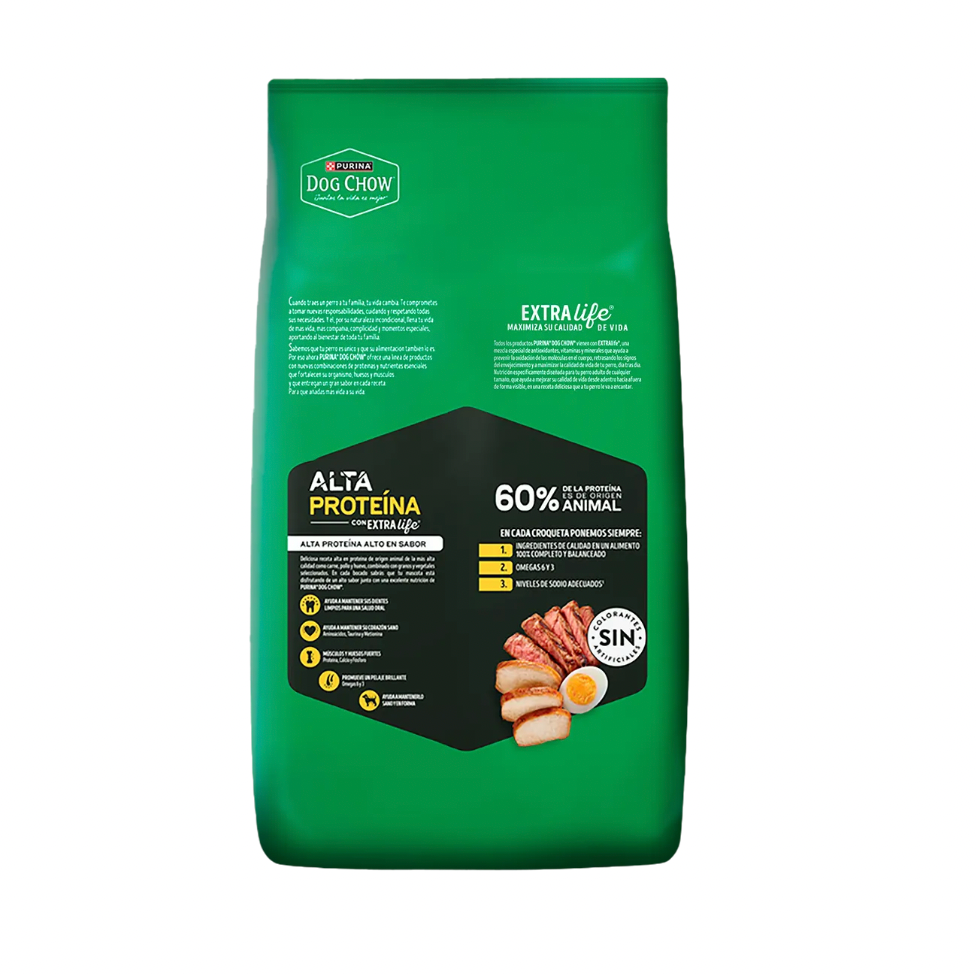 DOG CHOW ADULTOS ALTA PROTEINA