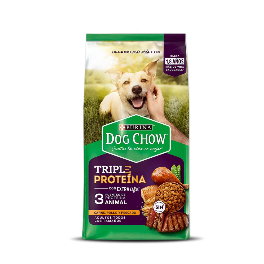 DOG CHOW ADULTOS TRIPLE PROTEINA