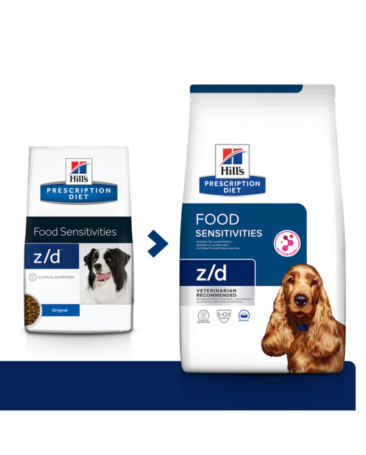 Comida especial para perros Hills z/d Sensibilidades cutáneas y alimentarias