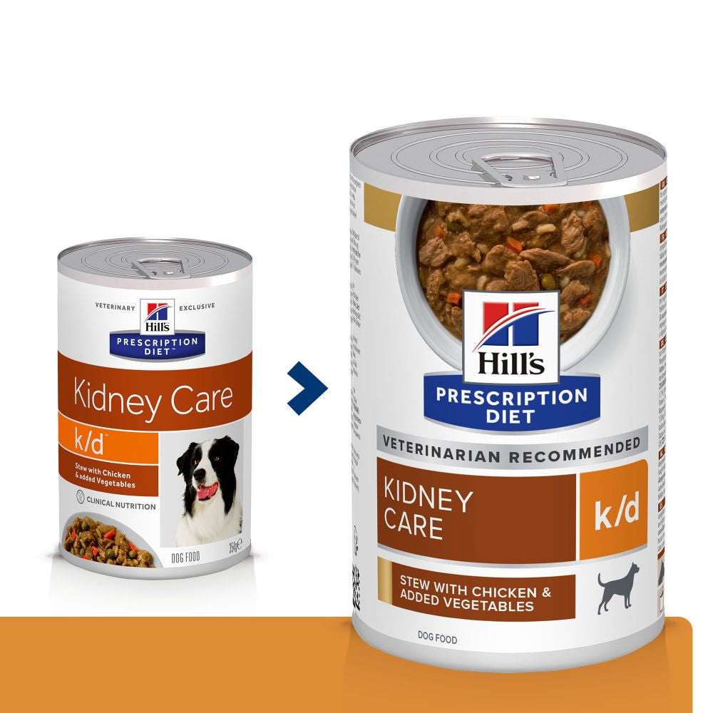 Alimento húmedo especial para perros Hills k/d Cuidado Renal 13 Oz