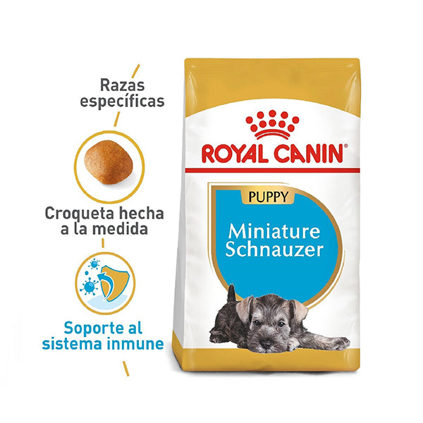 COMIDA PARA PERRO CACHORRO ROYAL CANIN MINI SCHNAUZER PUPPY