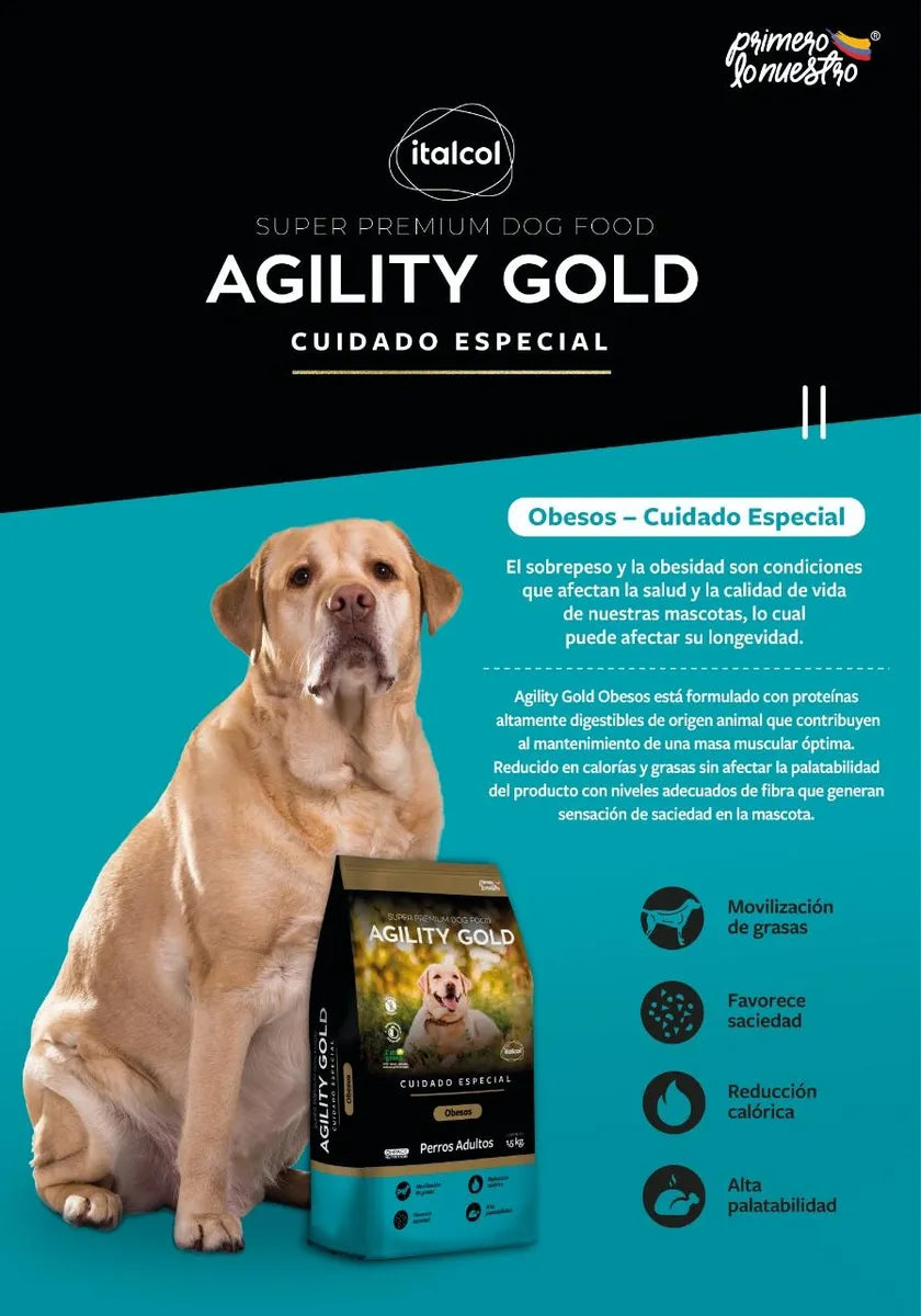 Agility Gold Perros Cuidado Especial Obesos