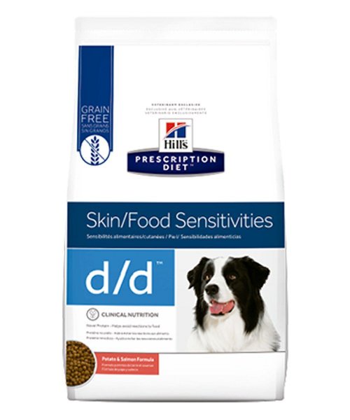 Comida para perros con sensibilidad cutánea Hills Prescription Diet d/d Canine Skin Support Potato and Salmon Formula