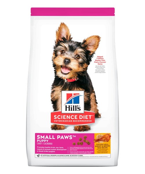 Comida para perros cachorros de razas pequeñas y mini Hills Puppy Small Paws