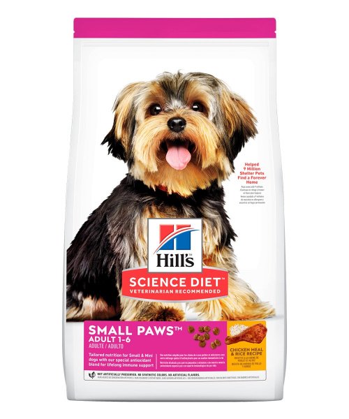 Comida para perros de razas pequeñas y mini Hills Adult Small Paws Pollo