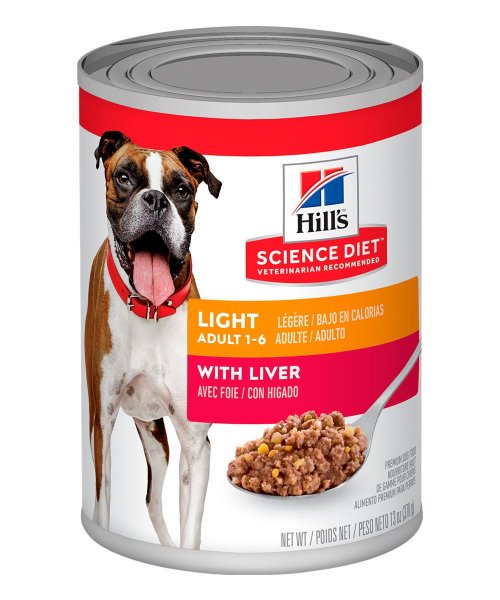 Alimento húmedo para perros adultos Hills Adult Light