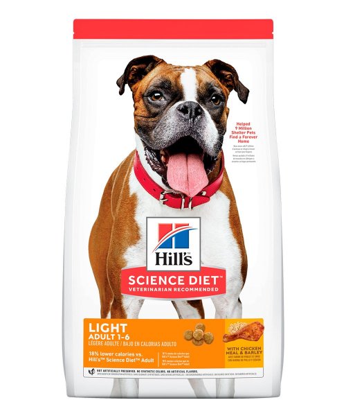 Comida para perros adultos Hills Adult Light OB