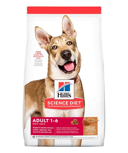 Comida para perros adultos Hills Adult OB Lamp and Rice