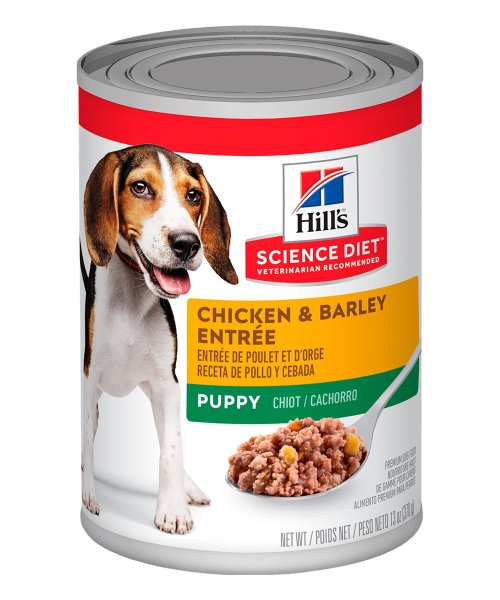 Alimento húmedo con pollo para perros cachorros Hills Puppy Chicken 13 Oz