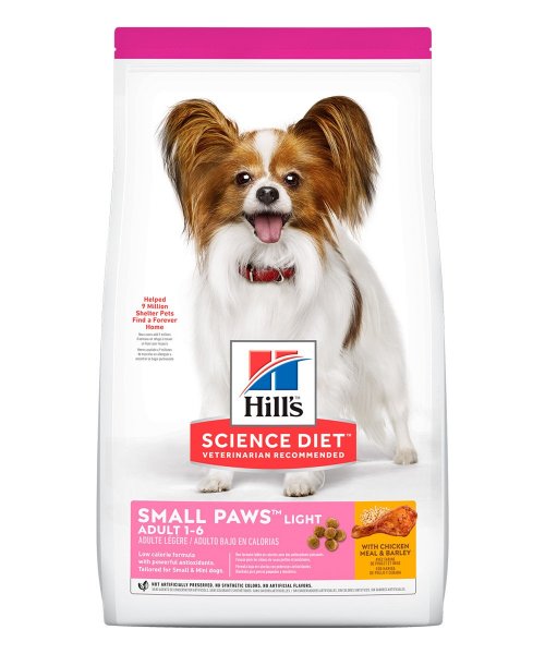 Comida para perros de razas pequeñas y mini Hills Adult Small Paws Light