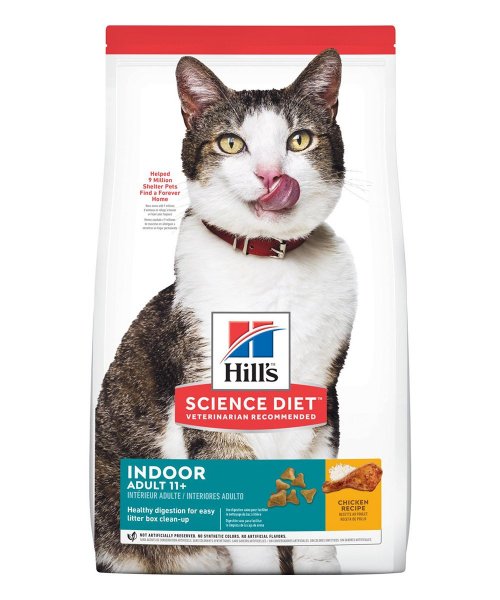 Comida para gatos adultos Hills Adult 11+ Indoor Age Defying 3,5 LB