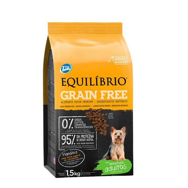 COMIDA PARA PERRO EQUILIBRIO GRAIN FREE ADULTO RAZA MINI.