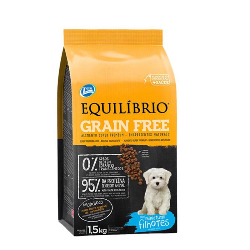 COMIDA PARA PERRO CACHORRO EQUILIBRIO GRAIN FREE FILHOTE RAZA MINI.