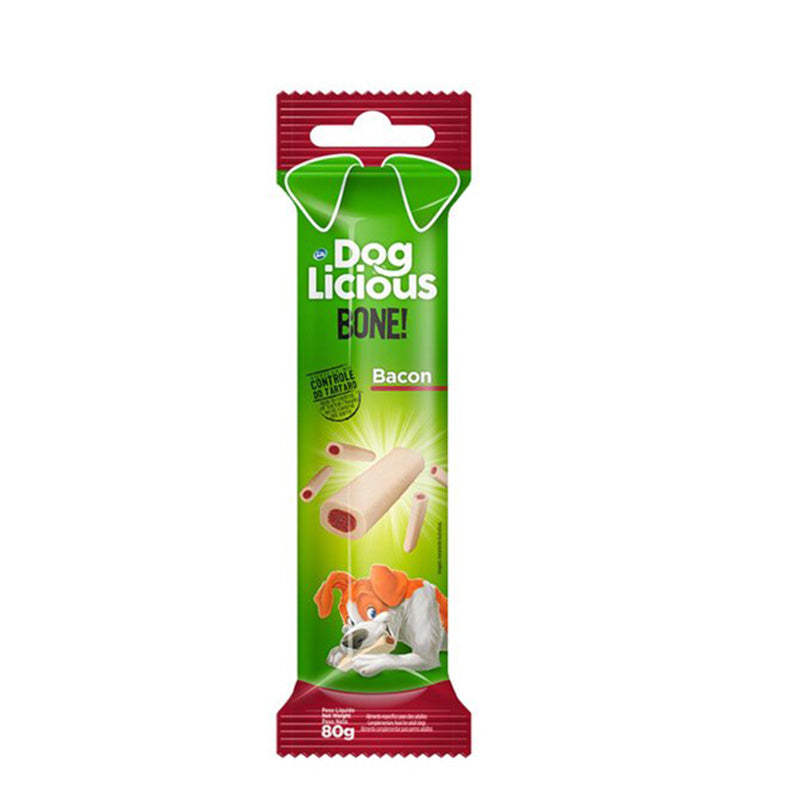 DOG LICIOUS BONE BACON 80GR