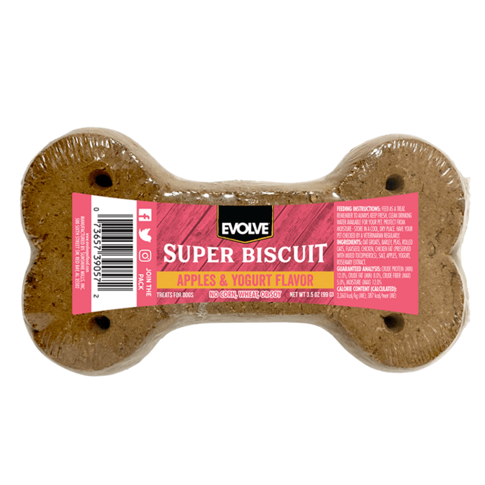 EVOLVE DOG APPLE AND YOGURT FLAVOR SUPER BISCUIT