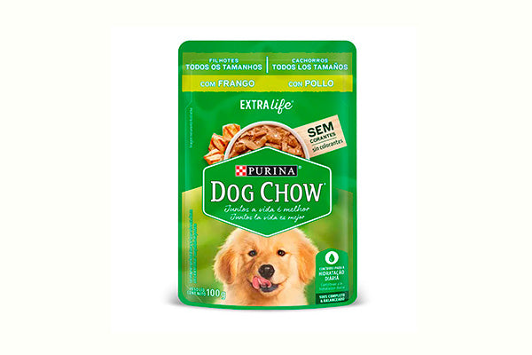 DOG CHOW WET Cachorros todos los tamaños Pollo X6 pouches