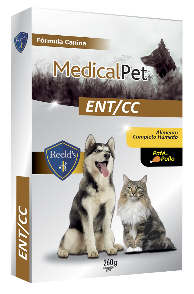 Alimento Humedo para perros Medical Pet ENT/CC sobre de 260gr x 3 unidades