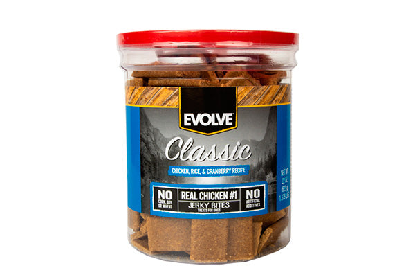 EVOLVE DOG SNACK CLASSIC JERKY CHICKEN - POLLO