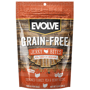 EVOLVE SNAKCS DOG GRAIN FREE JERKYS TURKEY