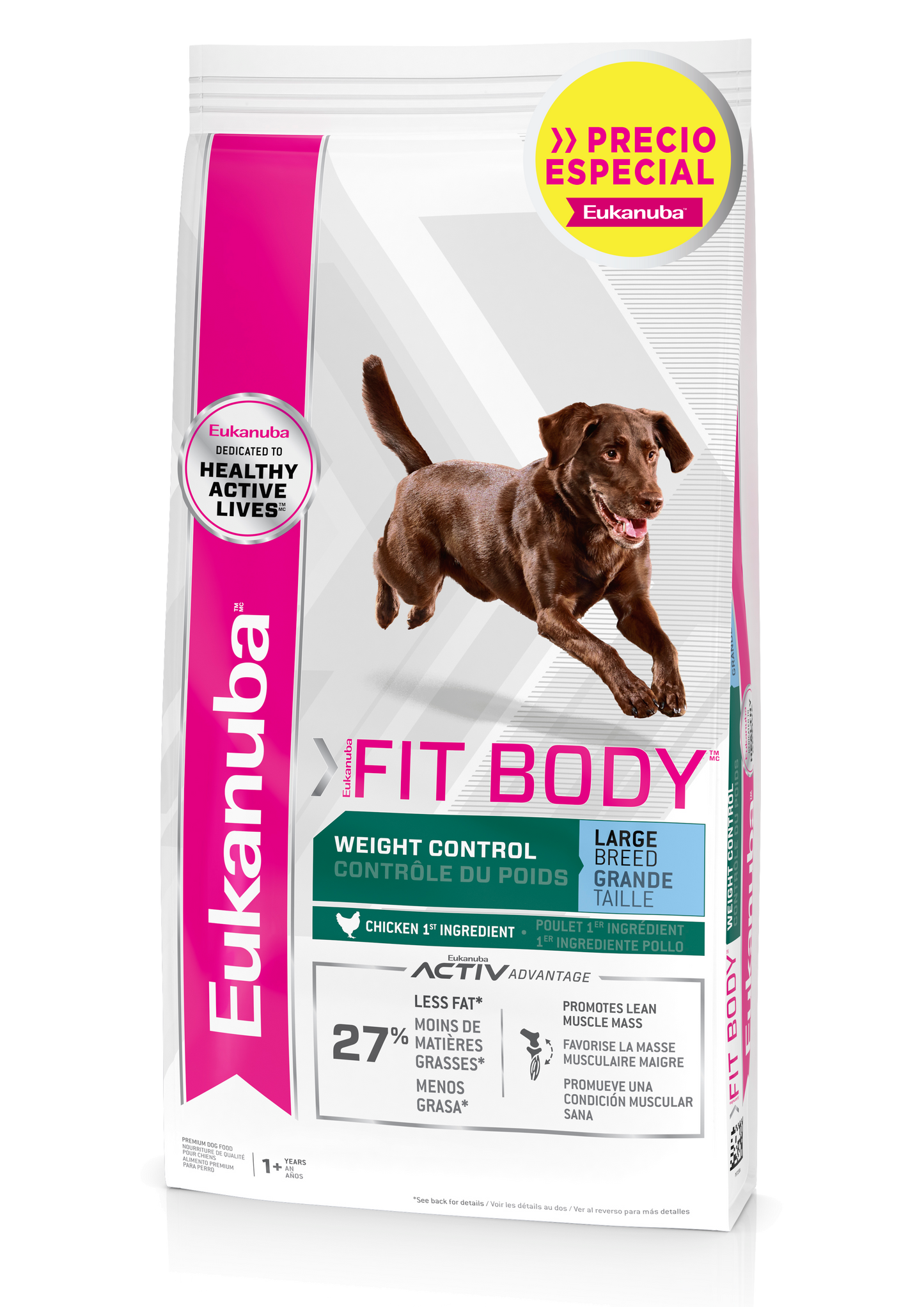 COMIDA PARA PERRO EUKANUBA LARGE ADULTO FIT BODY