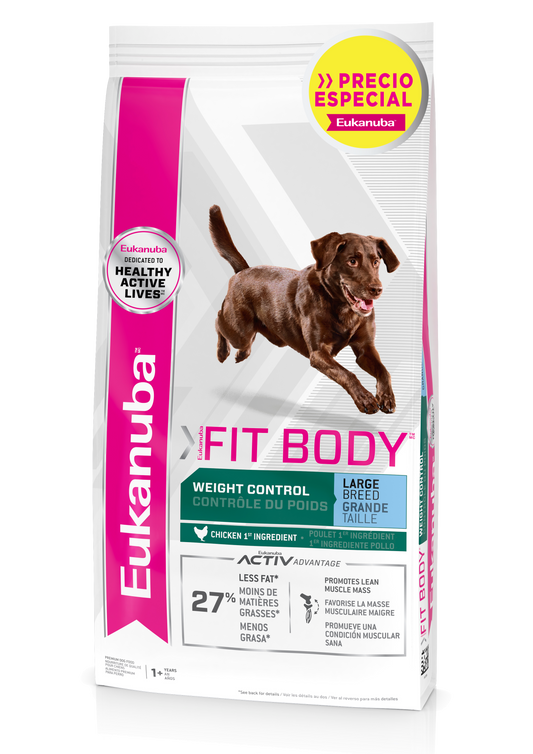 COMIDA PARA PERRO EUKANUBA LARGE ADULTO FIT BODY