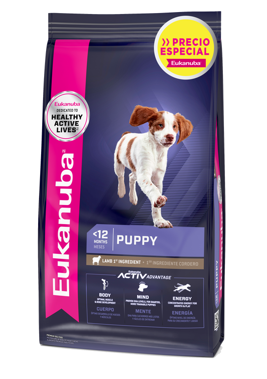 COMIDA PARA PERRO CACHORRO EUKANUBA MEDIUM PUPPY LAMB