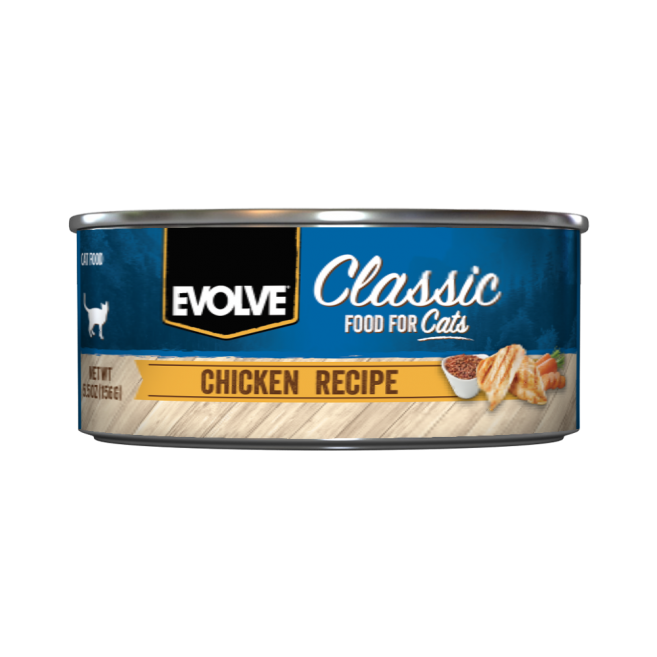 COMIDA HUMEDA PARA GATO EVOLVE CLASSIC LATA CAT CHICKEN - POLLO