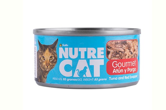 NUTRECAT GOURMET ATUN Y PARGO x 850 GR (PC 12)