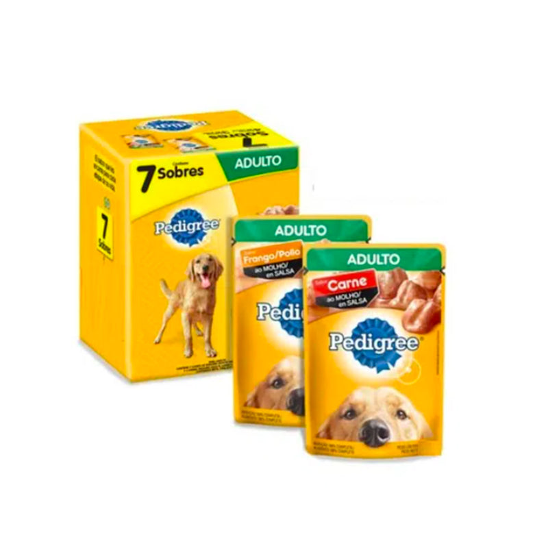 Pedigree Pack Adulto 7 Sobres de 100 gr cada uno