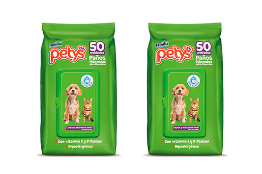 Petys Paños humedos 50x2