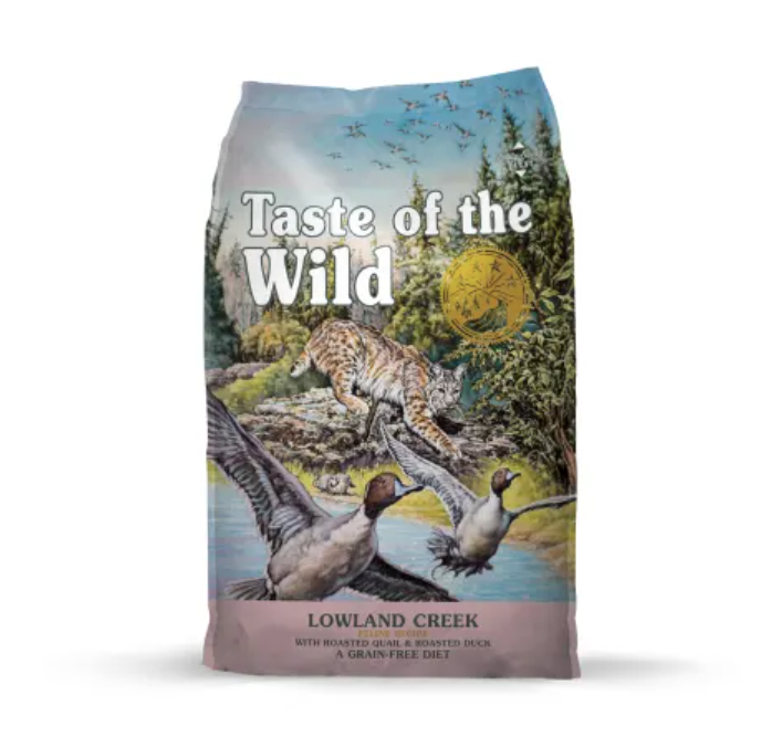 Comida para Gatos Taste of the Wild Lowland Creek Hecho Con Codorniz y Pato