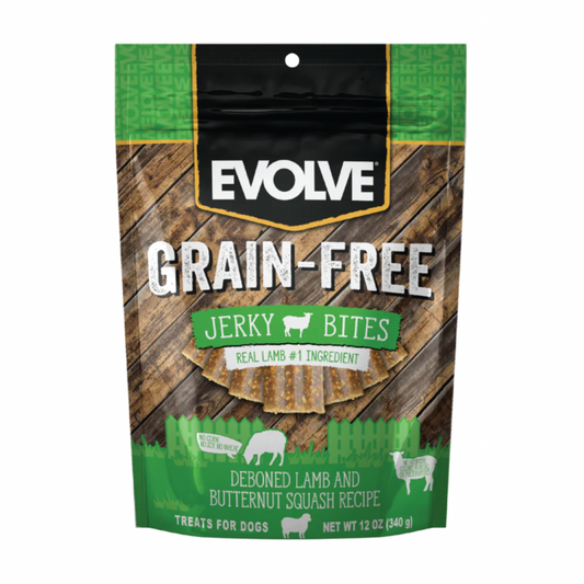 EVOLVE DOG SNACK GRAIN FREE JERKY CORDERO