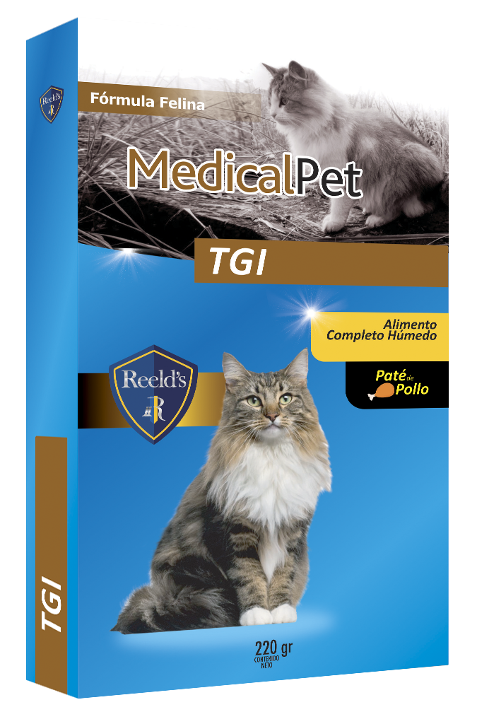 Alimento Húmedo para gatos MedicalPet TGI Formula Felina x3 Sobres de 220gr c/u