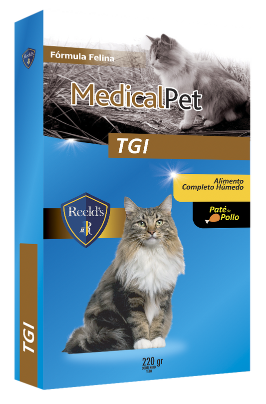 Alimento Húmedo para gatos MedicalPet TGI Formula Felina x3 Sobres de 220gr c/u