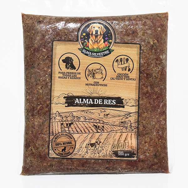 COMIDA NATURAL PARA PERRO ALMA DE RES